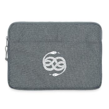 Infinite White Snakes - Laptop bag 15" - heather grey - Front