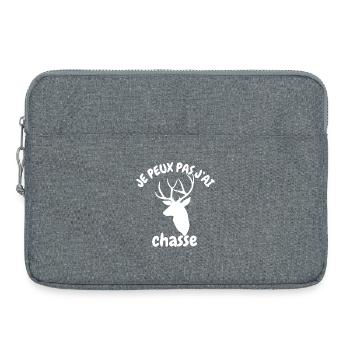Ich kann nicht, ich habe gejagt - Laptoptasche 15" - Grau meliert - Vorne
