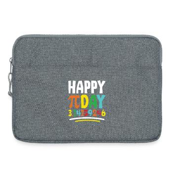 Frohen Pi Tag - Laptoptasche 15" - Grau meliert - Vorne