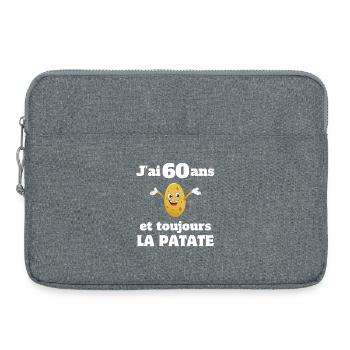 Birthday, 60 Year Anniversary, 60 Years - Laptop bag 15" - heather grey - Front