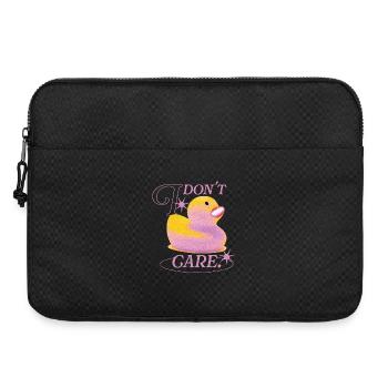Je m’en fous canard - Sacoche pour ordinateur portable 15 pouces - noir - Devant