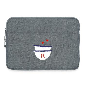Lettre r bols breton - Sacoche pour ordinateur portable 15 pouces - gris chiné - Devant