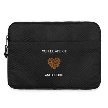 Déclaration d’accro au café et de fière amoureuse de la caféine - Sacoche pour ordinateur portable 15 pouces - noir - Devant