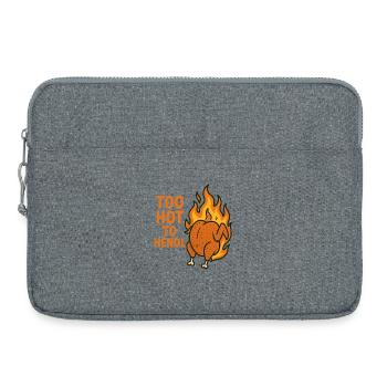 too hot to hendl - Laptop bag 15" - heather grey - Front