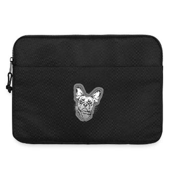 Französische Bulldogge - Laptoptasche 15" - Schwarz - Vorne