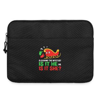 Maman enceinte Maman Noël - Sacoche pour ordinateur portable 15 pouces - noir - Devant