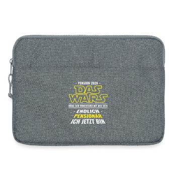 Pension 2026 That's it - Finally retired, I'm - Laptop bag 15" - heather grey - Front