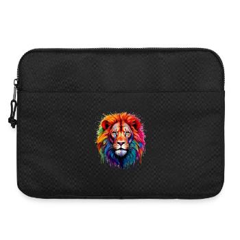 Rainbow Lion Art Splash - Laptop bag 15" - black - Front