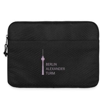Drôle de tour de télévision de Berlin Parodie Minimal - Sacoche pour ordinateur portable 15 pouces - noir - Devant