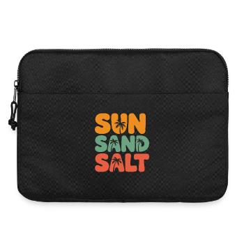 Sommerzeit - Sonne, Salz und Sand - Laptoptasche 15" - Schwarz - Vorne