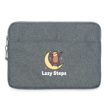 Mondschlaf Faultier auf Mondsichel - Laptoptasche 15" - Grau meliert - Vorne