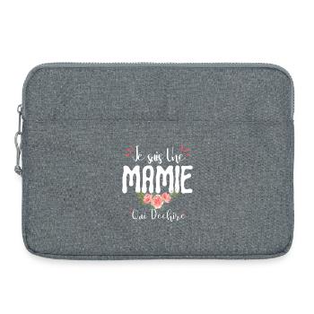 Ich bin eine Oma, die Großmuttertag - Laptoptasche 15" - Grau meliert - Vorne