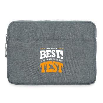 Prüfung Lehrer Abi Abitur - Laptoptasche 15" - Grau meliert - Vorne
