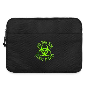 Pas de temps Personnes toxiques Limites Soins personnels Dire - Sacoche pour ordinateur portable 15 pouces - noir - Devant