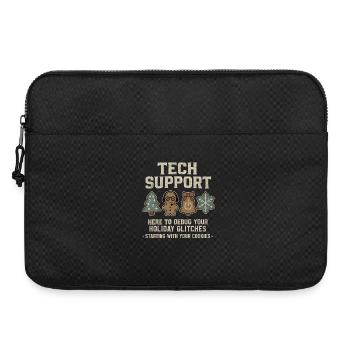 Tech Support Ugly Christmas Sweater Informatiker - Laptoptasche 15" - Schwarz - Vorne