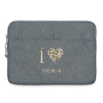 Vienne – Architecture monumentale - Sacoche pour ordinateur portable 15 pouces - gris chiné - Devant
