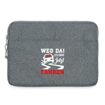Driving License 2026 Driving Test Driving License Test - Laptop bag 15" - heather grey - Front