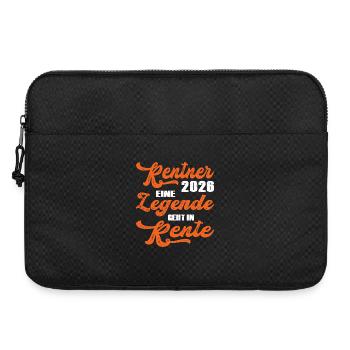 Orange Retro Typography 2028 Pensioner 2026 - Laptop bag 15" - black - Front