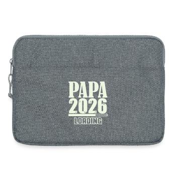 Papa 2026 Loading - Laptoptasche 15" - Grau meliert - Vorne