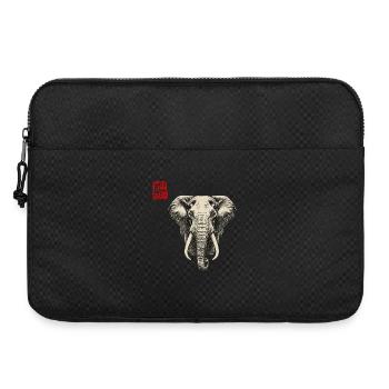 Éléphant asiatique - Sacoche pour ordinateur portable 15 pouces - noir - Devant