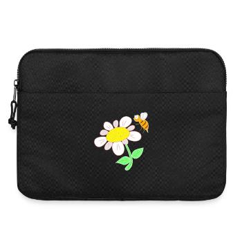 Bee that flies to flower - Laptop bag 15" - black - Front