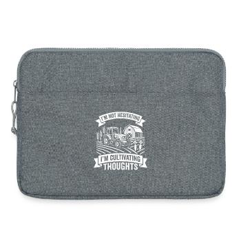 Gedanken kultivieren auf dem Acker - Laptoptasche 15" - Grau meliert - Vorne