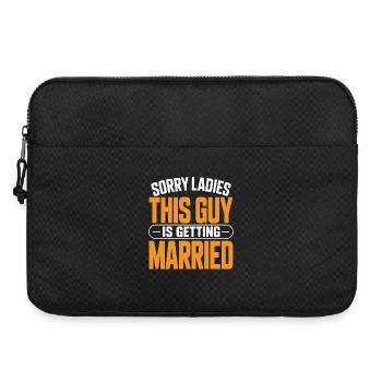 Sorry Ladies This Guy Is Getting Married - Laptop bag 15" - black - Front