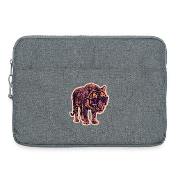 Tiger Sunglasses Risography - Laptop bag 15" - heather grey - Front