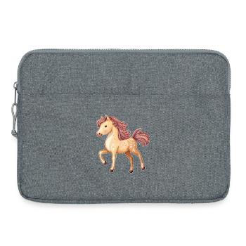 Cheval mignon - Sacoche pour ordinateur portable 15 pouces - gris chiné - Devant