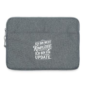 Ich bin ein Update nicht kompliziert - Laptoptasche 15" - Grau meliert - Vorne