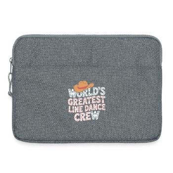 Weltweit Beste Line Dance Crew - Laptoptasche 15" - Grau meliert - Vorne