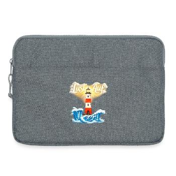 Lighthouse - Desire for the sea - Laptop bag 15" - heather grey - Front
