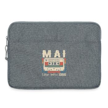 Mai 1986 - Sacoche pour ordinateur portable 15 pouces - gris chiné - Devant