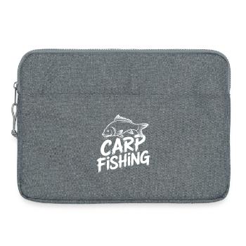 Chemise graphique de pêche à la carpe - Sacoche pour ordinateur portable 15 pouces - gris chiné - Devant
