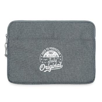 juillet 1967 – Légende des sommets et montagnes - Sacoche pour ordinateur portable 15 pouces - gris chiné - Devant