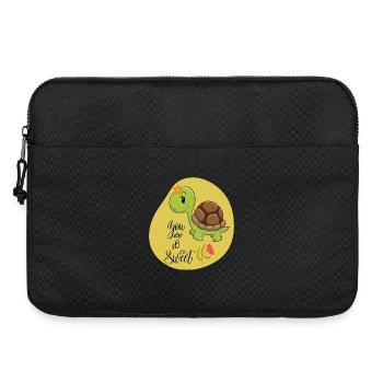 tortue mignonne - Sacoche pour ordinateur portable 15 pouces - noir - Devant