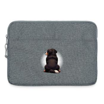 Bouvier bernois, chiens de montagne, propriétaires de chiens de montagne - Sacoche pour ordinateur portable 15 pouces - gris chiné - Devant