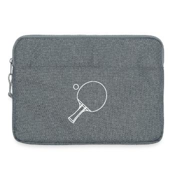 Tirage au tennis de table - Sacoche pour ordinateur portable 15 pouces - gris chiné - Devant