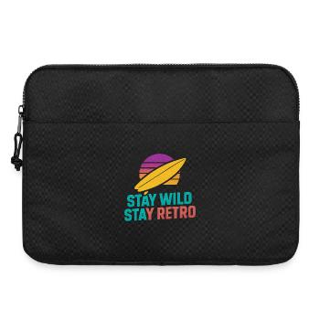Stay Wild Stay Retro Surf - Laptoptasche 15" - Schwarz - Vorne