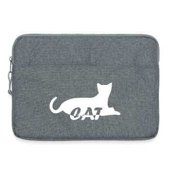 Katze Katze Katze Katze Katze Katze Katze Mieze - Laptoptasche 15" - Grau meliert - Vorne