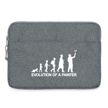 Development from child to painter - Laptop bag 15" - heather grey - Front