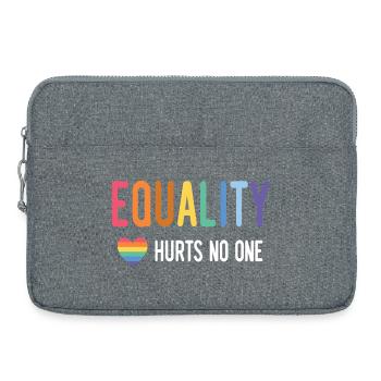 LGBT Pride Month - Equality Hurts No One - Laptop bag 15" - heather grey - Front