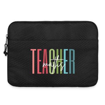 Professeur de mathématiques Cadeau pour professeur de mathématiques - Sacoche pour ordinateur portable 15 pouces - noir - Devant
