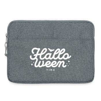 Silhouette de chauve-souris de nuit d’Halloween - Sacoche pour ordinateur portable 15 pouces - gris chiné - Devant