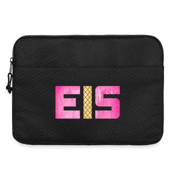 Eis Waffel Eisdiele Eiscreme Eiskrem Sommer pink - Laptoptasche 15" - Schwarz - Vorne