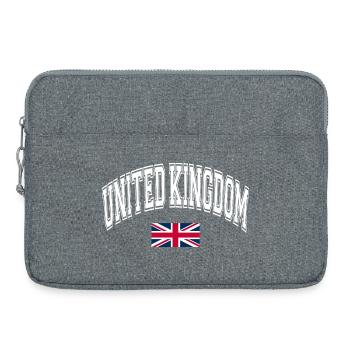 United Kingdom Flagge - Laptoptasche 15" - Grau meliert - Vorne