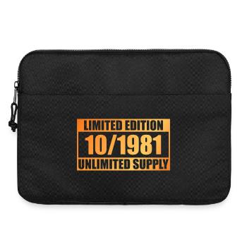 44. Geburtstag Limited Edition - ꝏ Supply 10/1981 - Laptoptasche 15" - Schwarz - Vorne