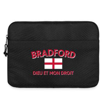 Bradford England Flagge DDM Design - Laptoptasche 15" - Schwarz - Vorne
