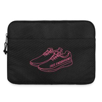Endorphines gratuites – Conception de la motivation de course - Sacoche pour ordinateur portable 15 pouces - noir - Devant