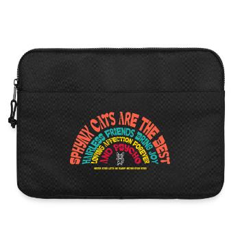Sphynx Katze Lustiger Sarkastischer Humor - Laptoptasche 15" - Schwarz - Vorne